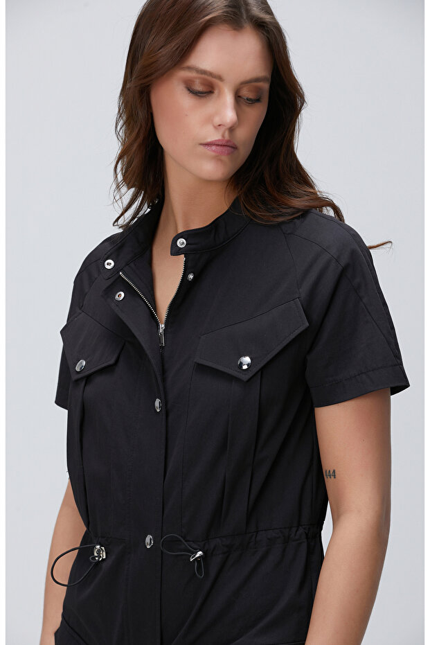 N-Tech Siyah Mini Tulum - 2