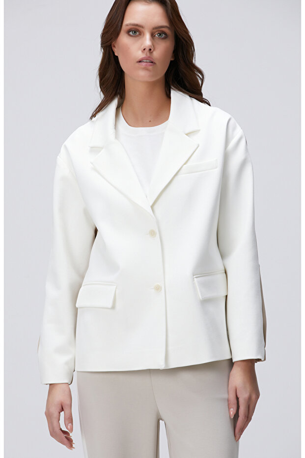 Beyaz N-Tech Ceket - 4