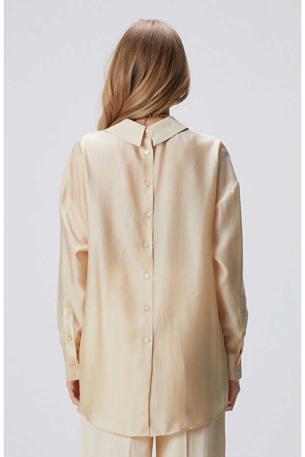 Limited Bej Gömlek - 5