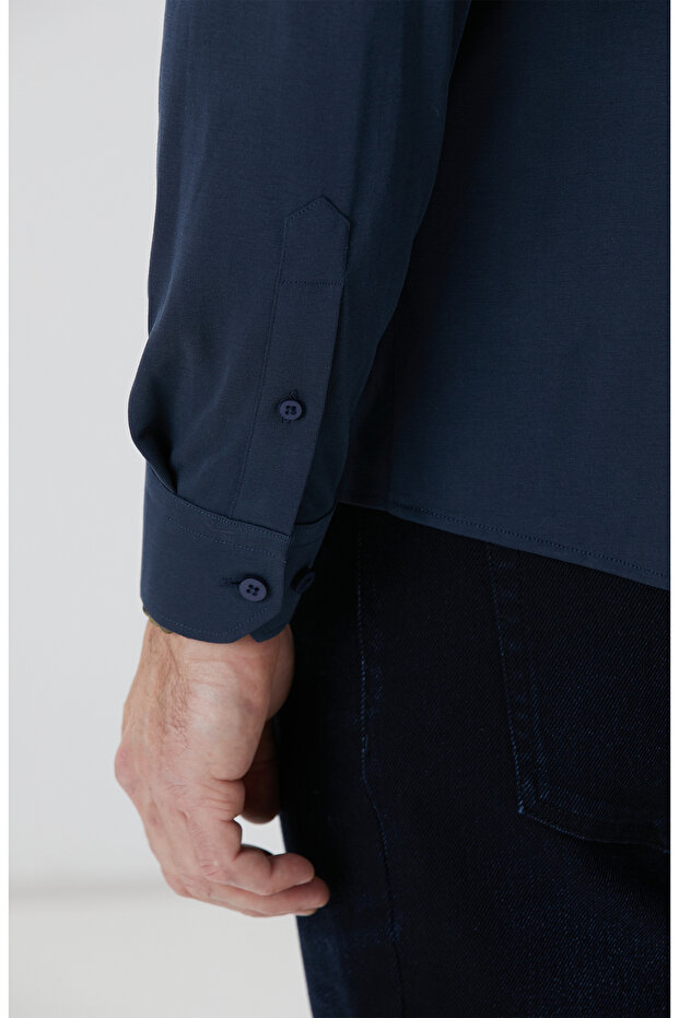 Lacivert Gömlek - 7