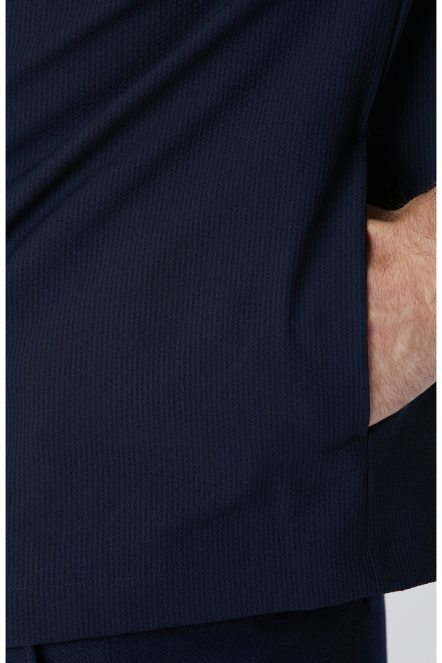 Lacivert Dış Gömlek - 8