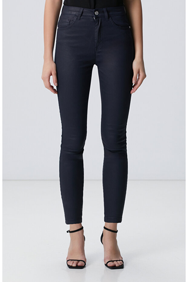 Lacivert Denim Pantolon - 2