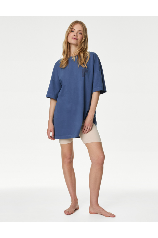 Regular Fit Fitilli Biker Şort - 3