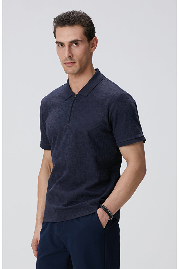 Lacivert T-shirt - 1