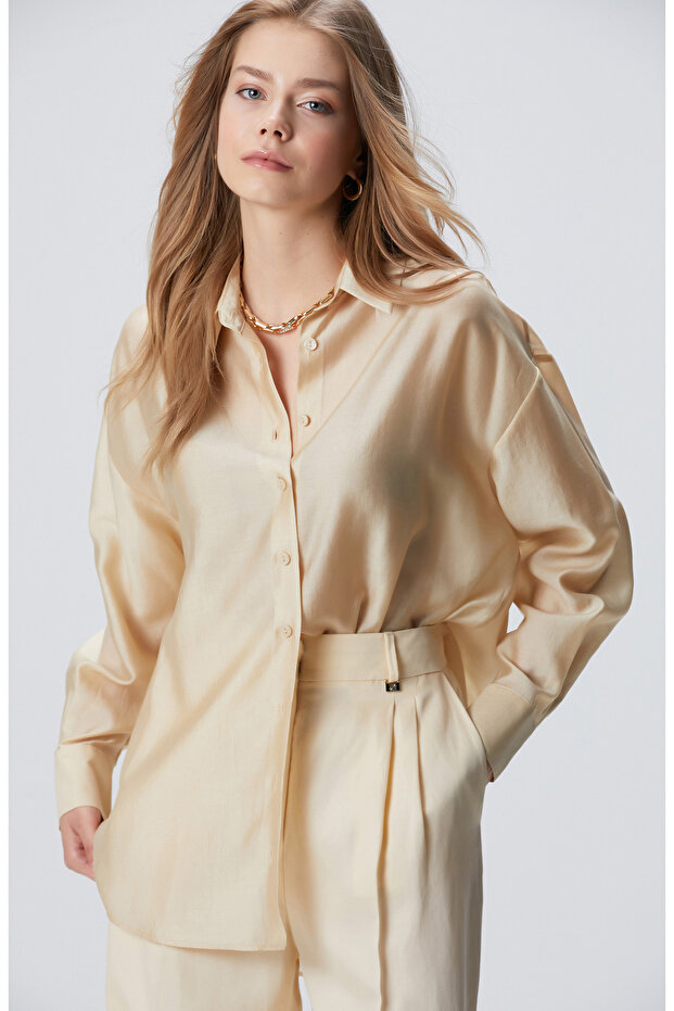 Limited Bej Gömlek - 1