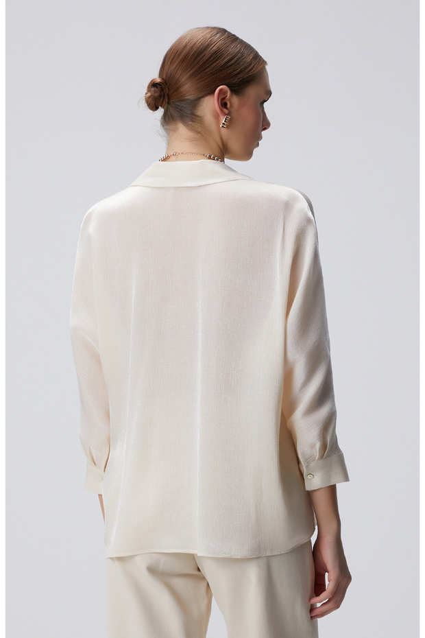 Açık Bej Gömlek - 5