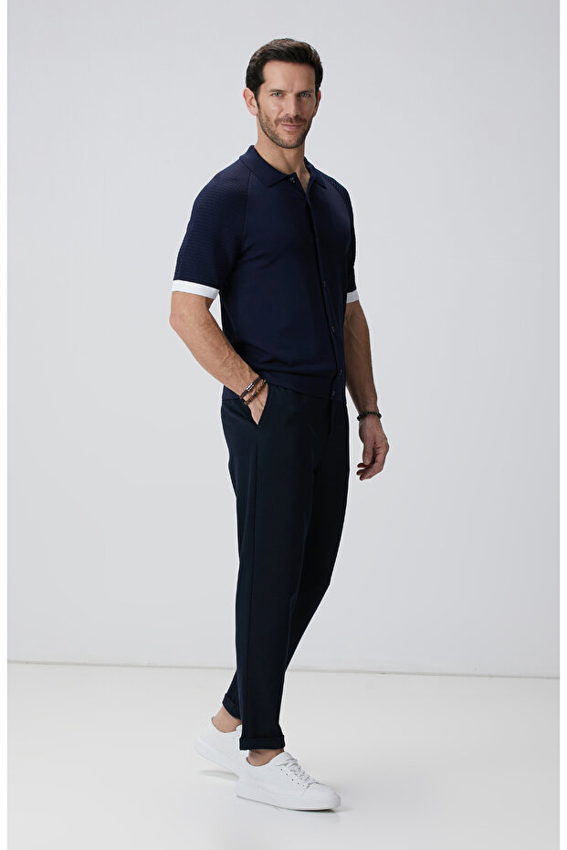 Lacivert Triko Hırka - 3