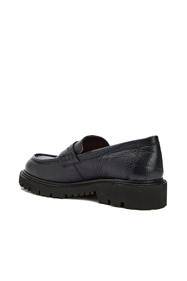 Lacivert Erkek Deri Loafer - 2
