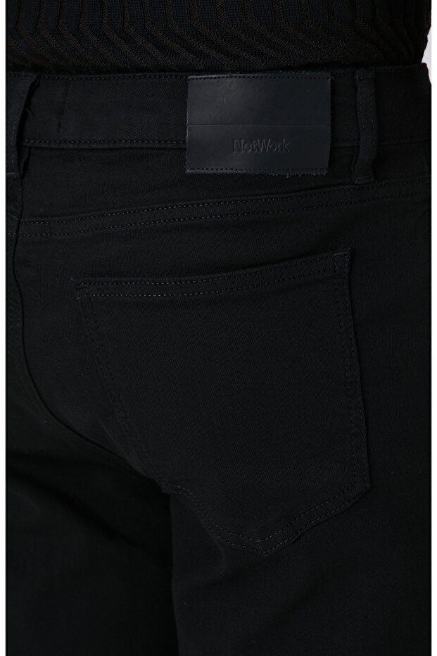 Siyah Denim Pantolon - 5