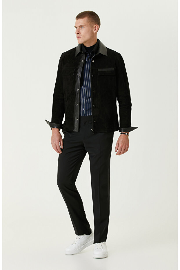 İndigo Çizgili Gömlek - 3