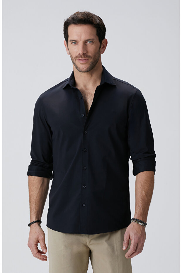 N-Tech Siyah Gömlek - 2