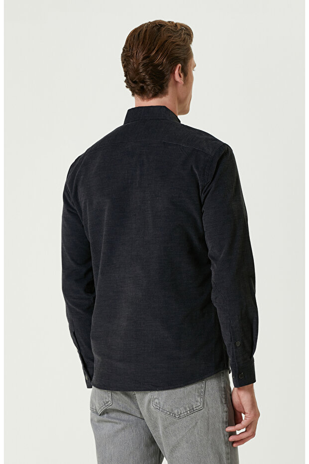 Antrasit Kadife Ceket - 5