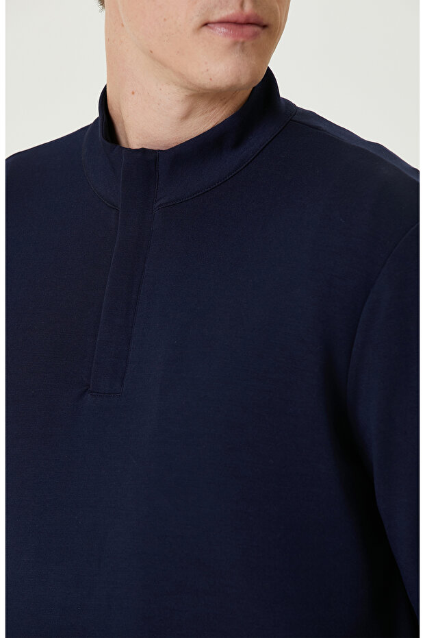 Lacivert Sweatshirt - 5