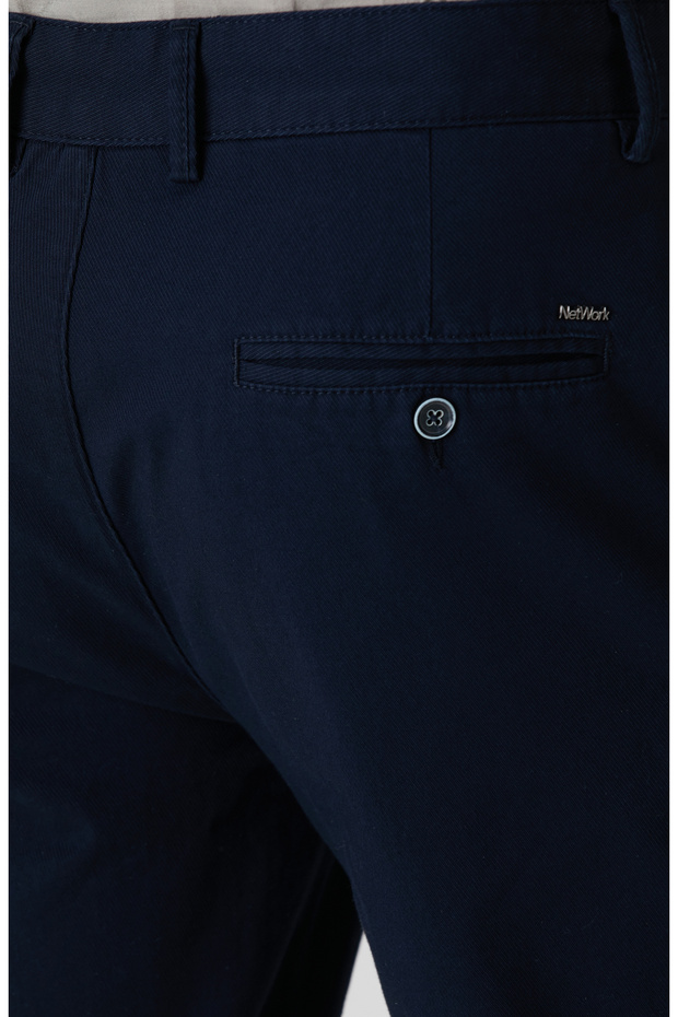 Lacivert Chino Pantolon - 5