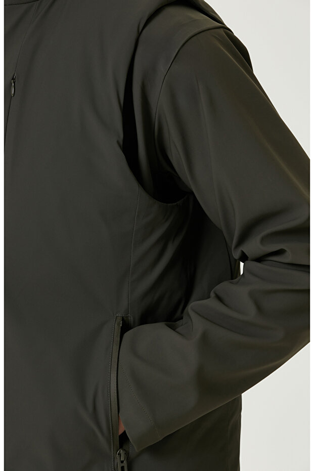 Haki Yelek Olabilen Mont - 7