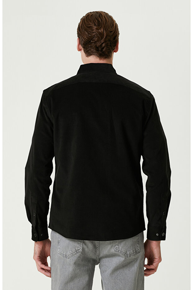 Siyah Kadife Ceket - 5