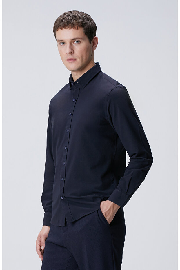 Lacivert Gömlek - 1