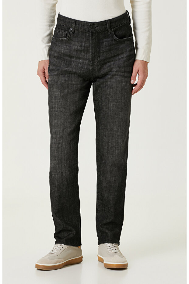 Antrasit Denim Pantolon - 2