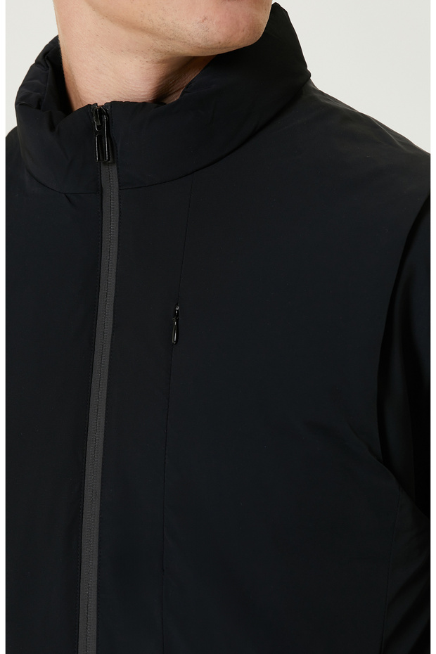 Siyah Yelek Olabilen Mont - 6