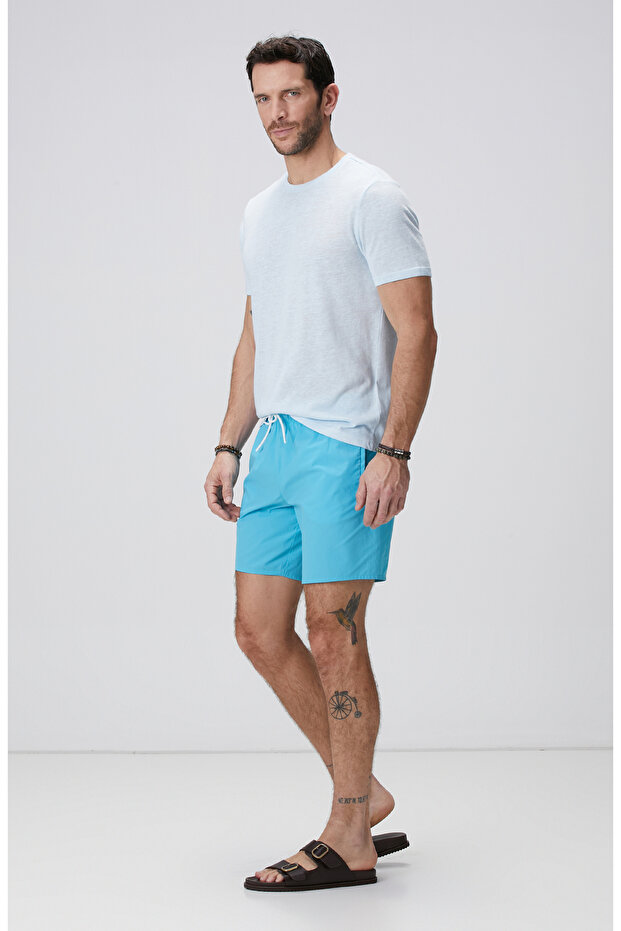 Açık Mavi Basic T-shirt - 3