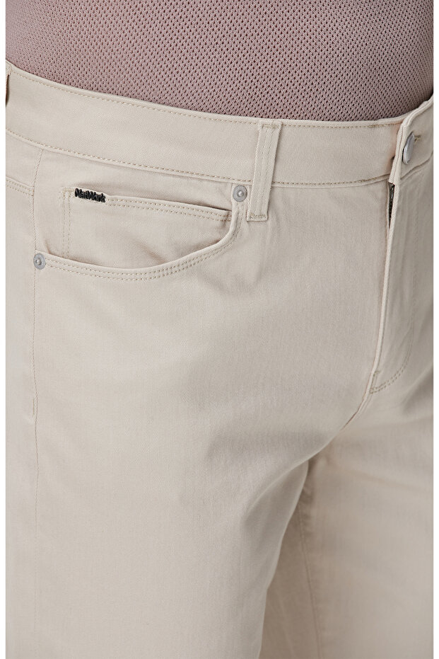 Bej Casual Pantolon - 4