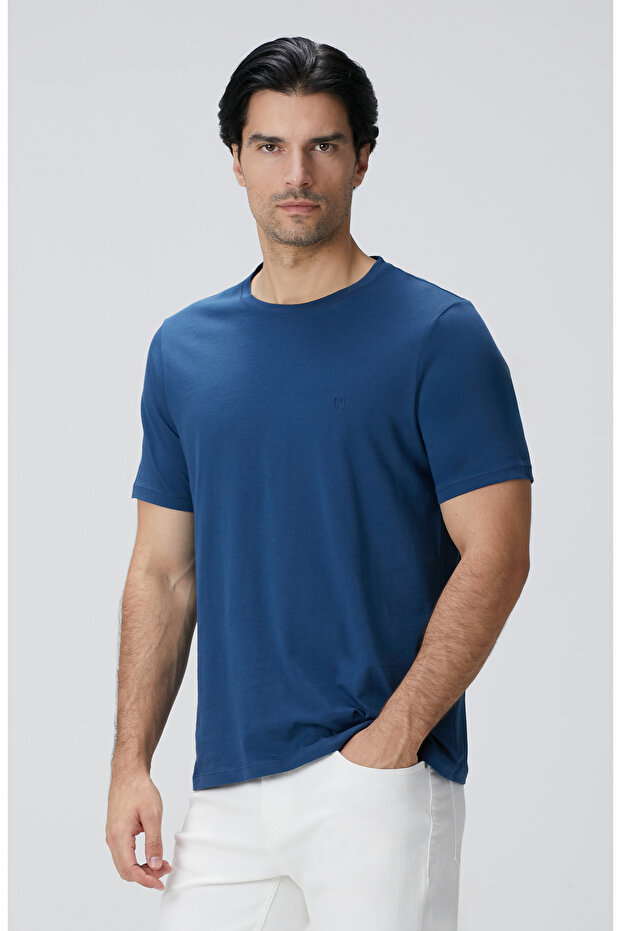 Indigo Basic T-shirt - 1