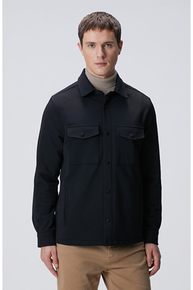 N-Tech Siyah Dış Gömlek - 1