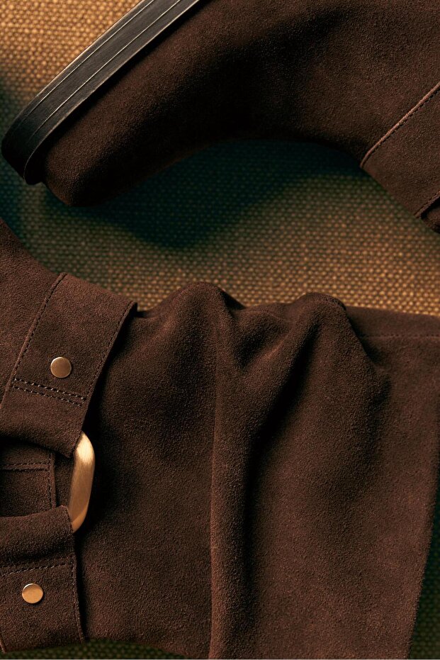 Düz deri tokalı bot - 6