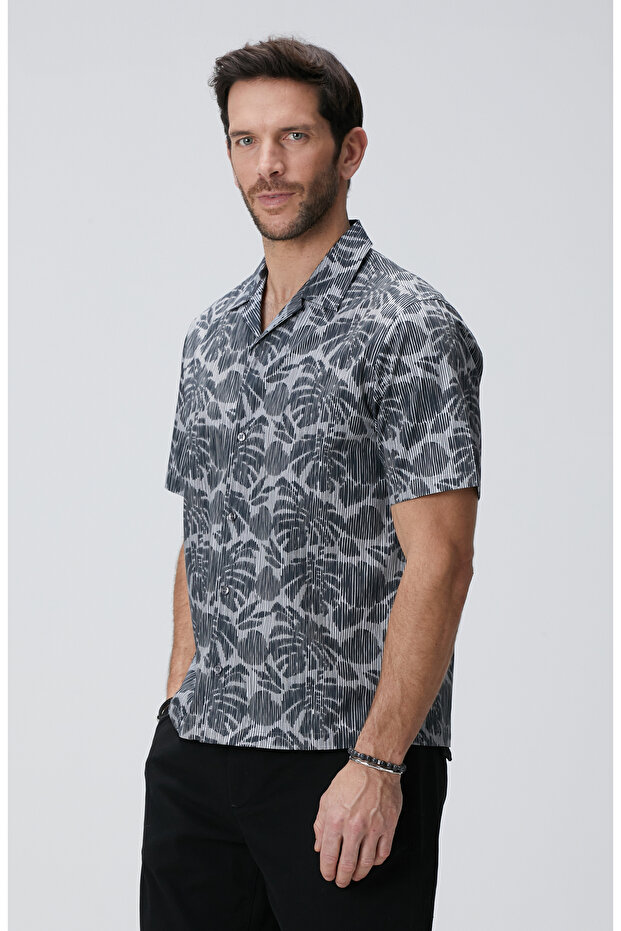 Siyah Gri  Gömlek - 4