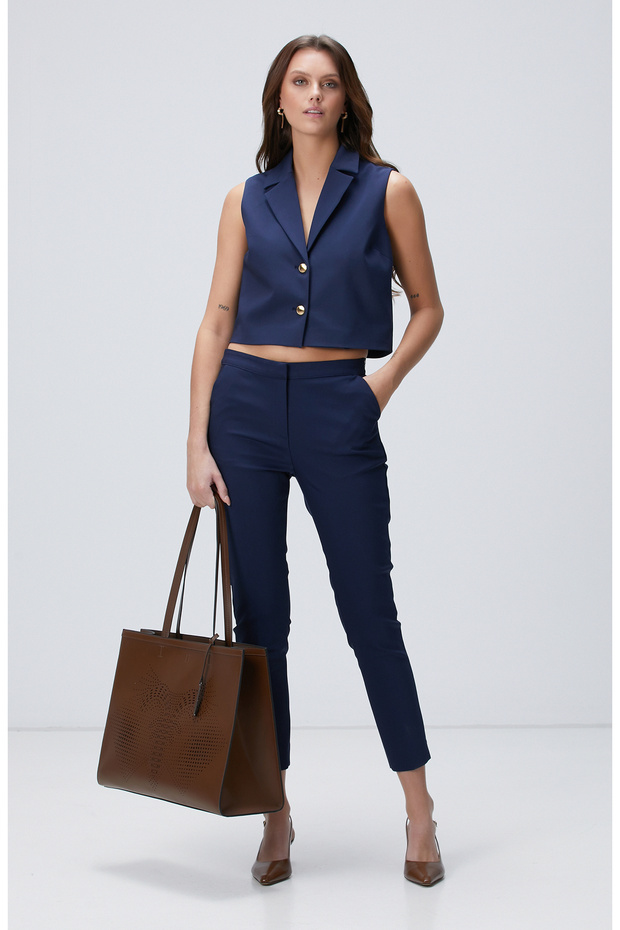 Lacivert Pantolon - 1