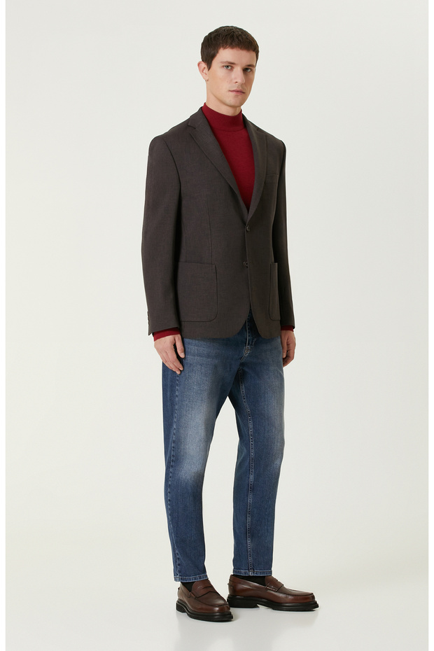 Kırmızı Basic Triko Kazak - 3