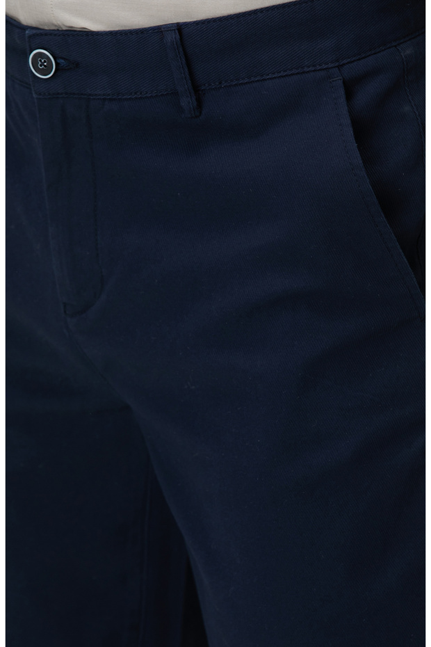 Lacivert Chino Pantolon - 4