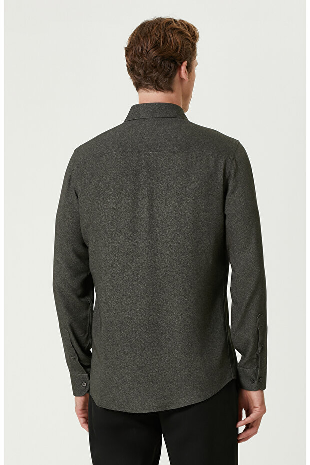 Haki Baskılı Gömlek - 5