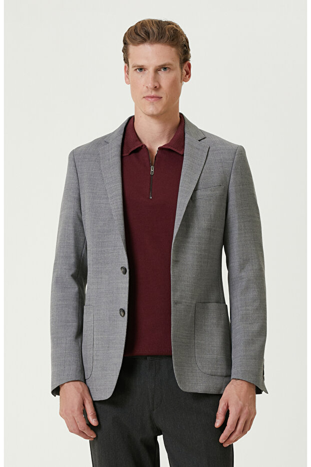 Gri Melanj Ceket - 1