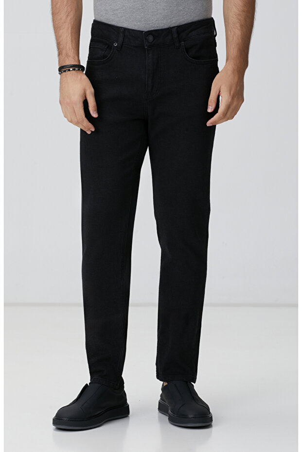 Siyah Denim Pantolon - 2