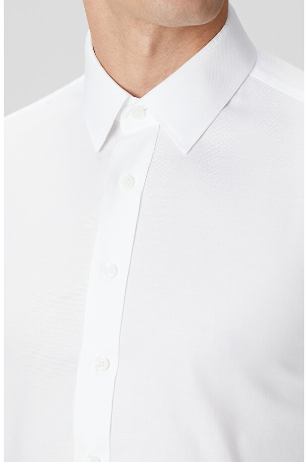 Beyaz Non-Iron Gömlek - 7