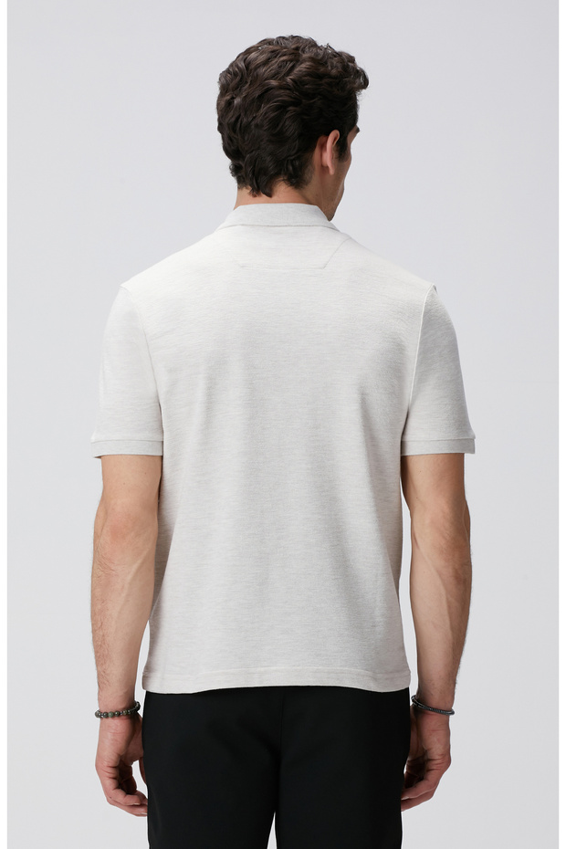 Bej Melanj T-shirt - 5