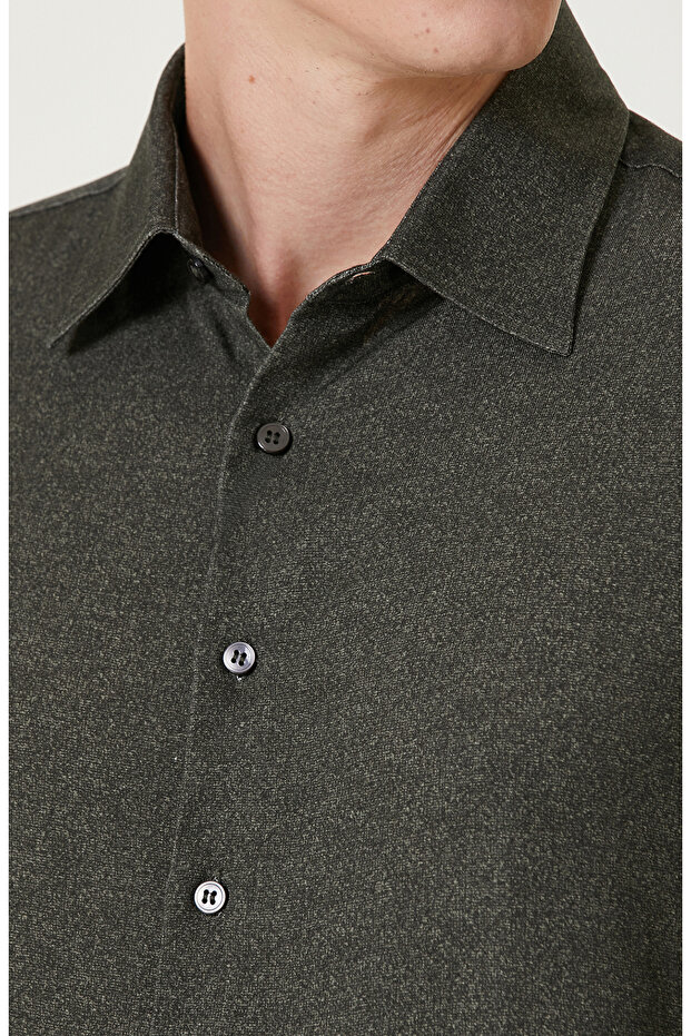 Haki Baskılı Gömlek - 6