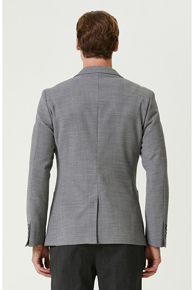 Gri Melanj Ceket - 5