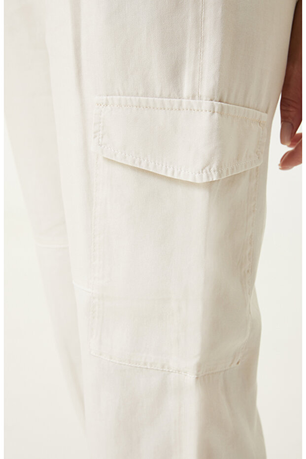 Bej Casual Pantolon - 4