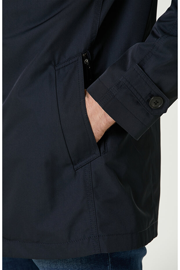 Lacivert Pardösü - 7