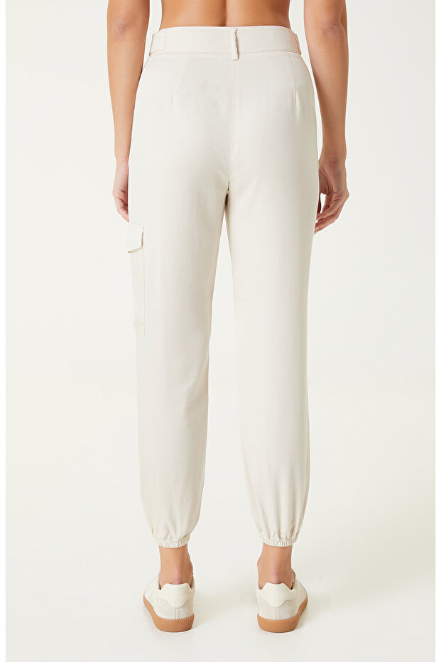 Bej Casual Pantolon - 5