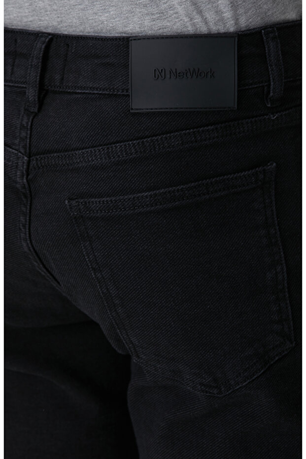 Siyah Denim Pantolon - 5