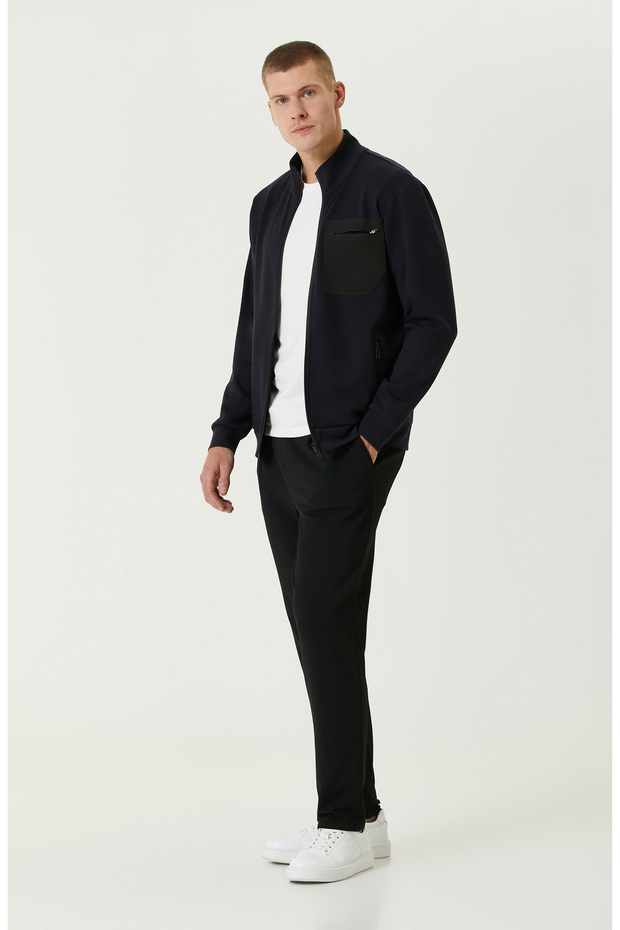 Lacivert N-Tech Fermuarlı SweaTshirt - 3