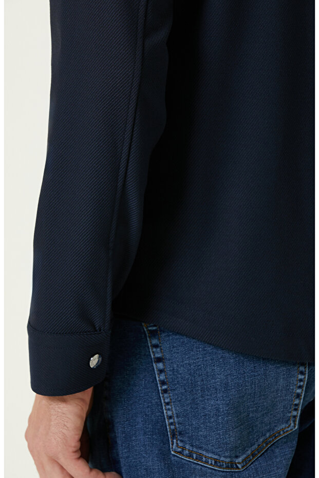 Lacivert Dış Gömlek - 8