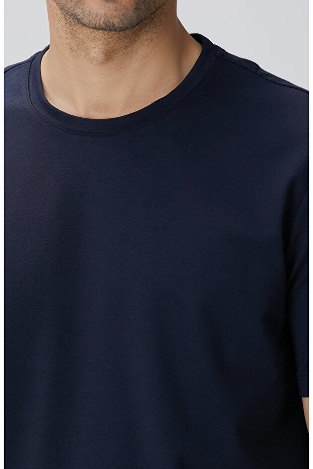 N-Tech Lacivert Basic T-shirt - 6