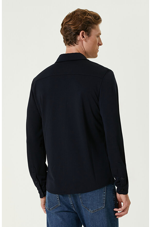 Lacivert Gömlek - 4