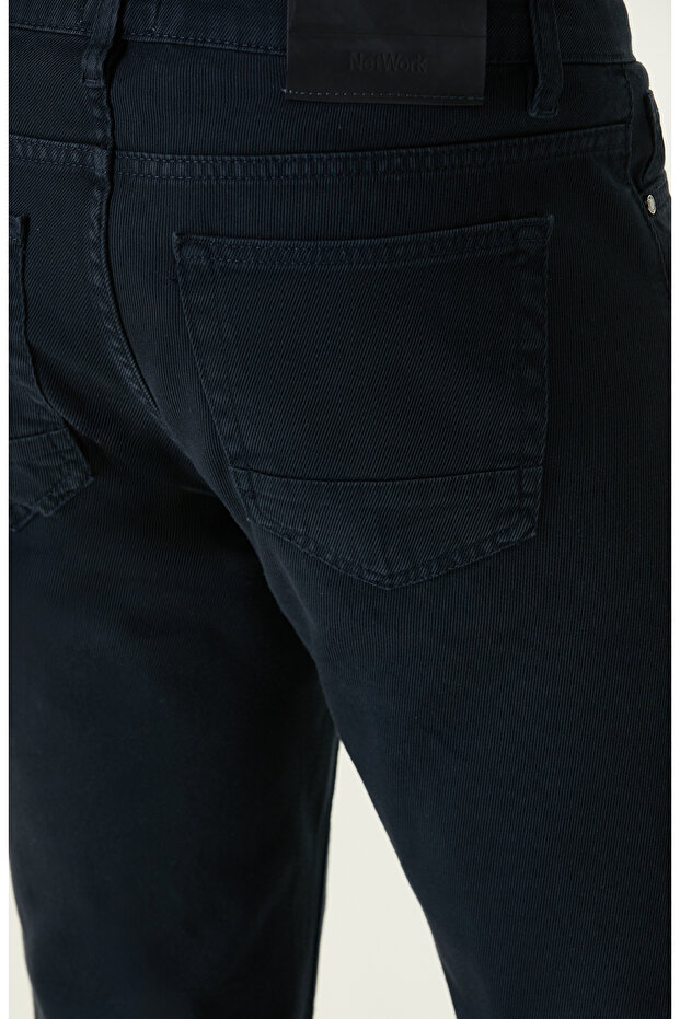 Lacivert Casual Pantolon - 5