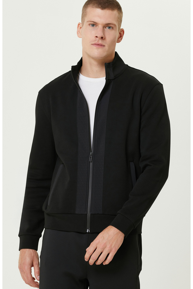 Siyah N-Tech Scuba SweaTshirt - 2