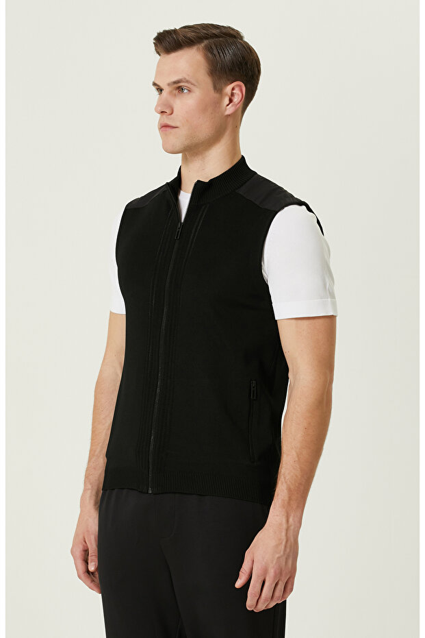 N-Tech Siyah Triko Yelek - 4